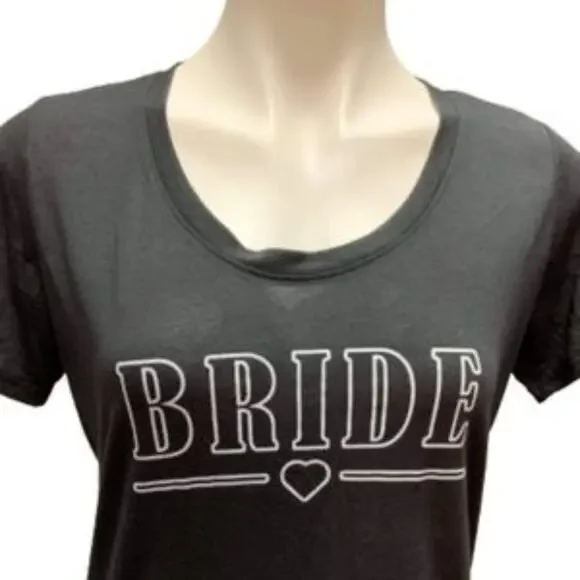 Love & Cherish Bride T-Shirt Size Medium - Picture 2 of 4